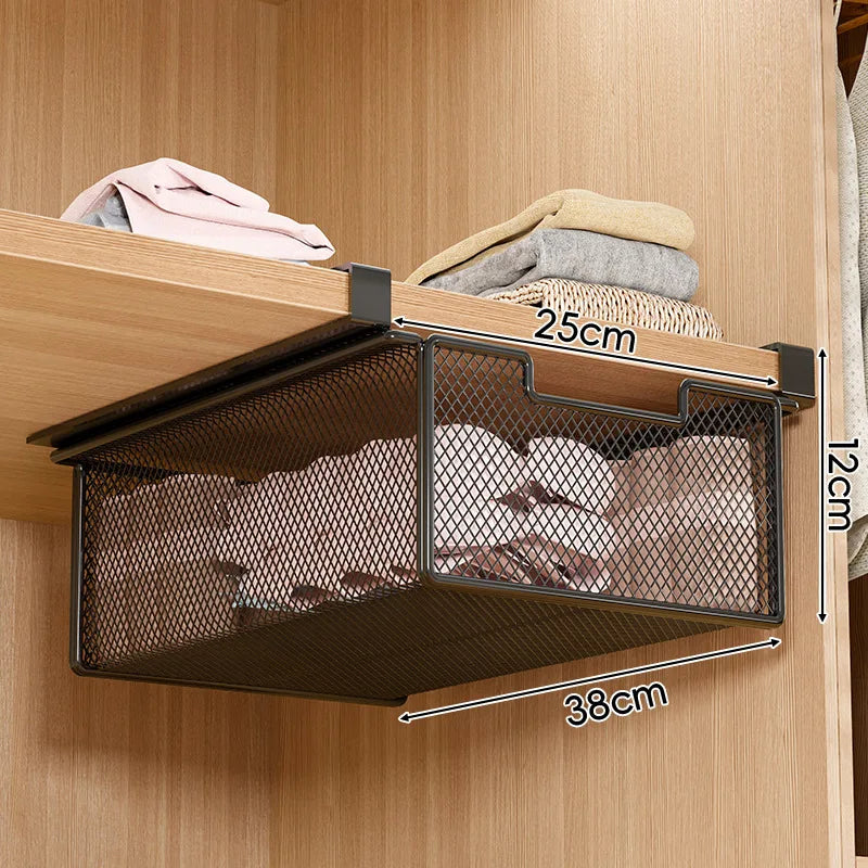 Portable Under-Table Hanging Storage Basket
