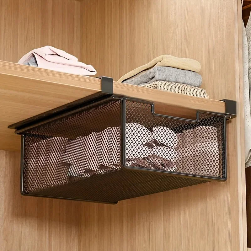 Portable Under-Table Hanging Storage Basket
